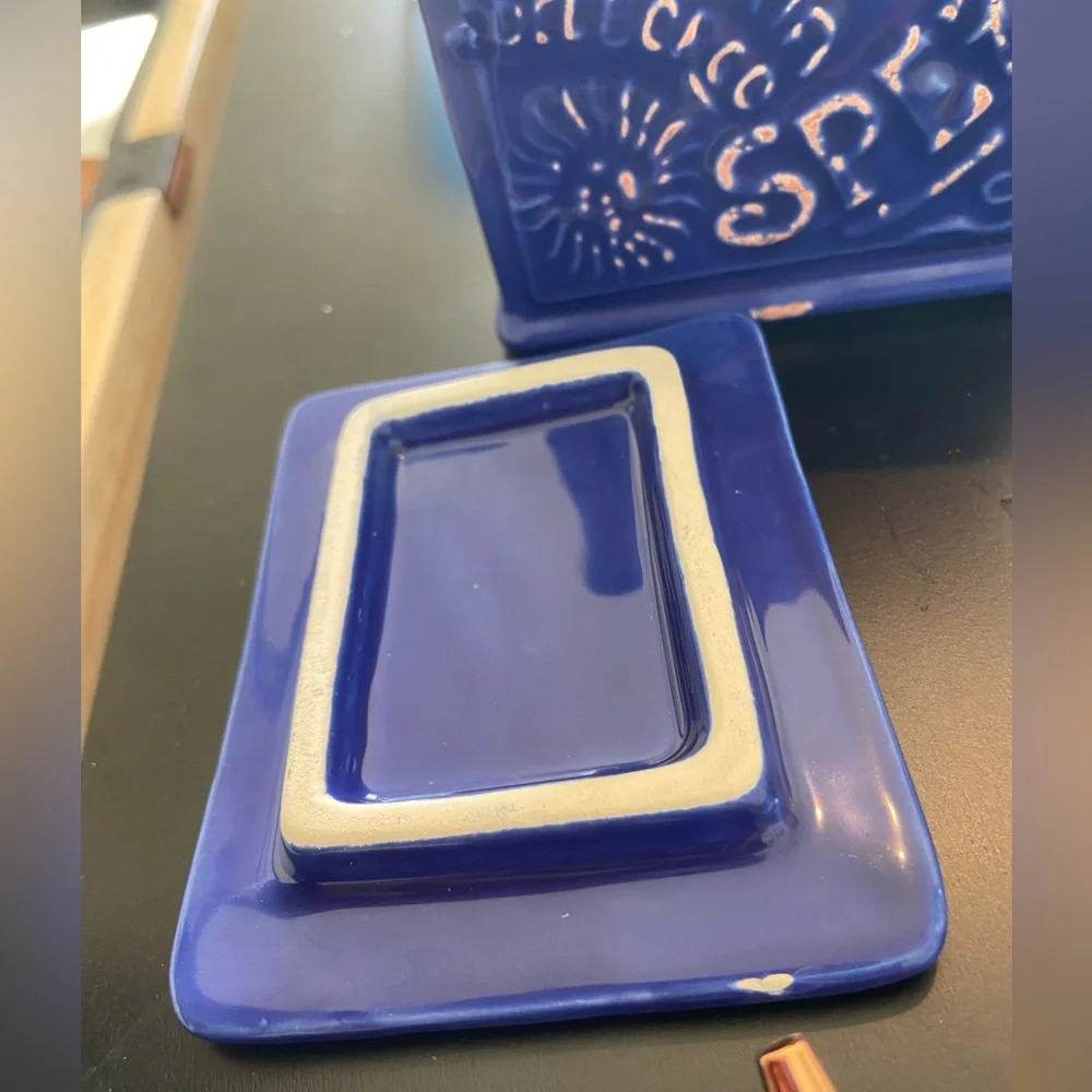 Sur la Table ANTICA FORNERIA DEL BORGO SPEZIE - Ceramic Salt Spice Box Italy